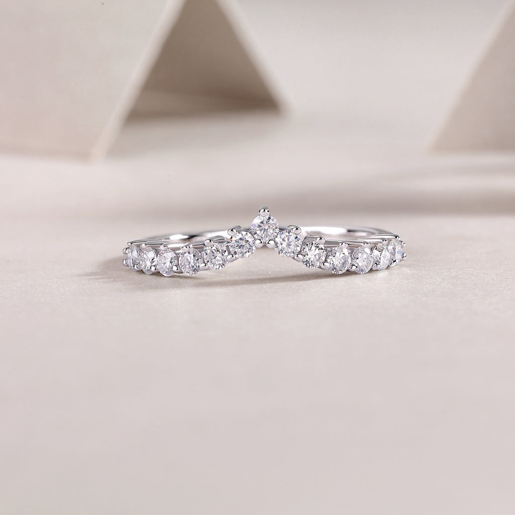 Crown Chevron Ring