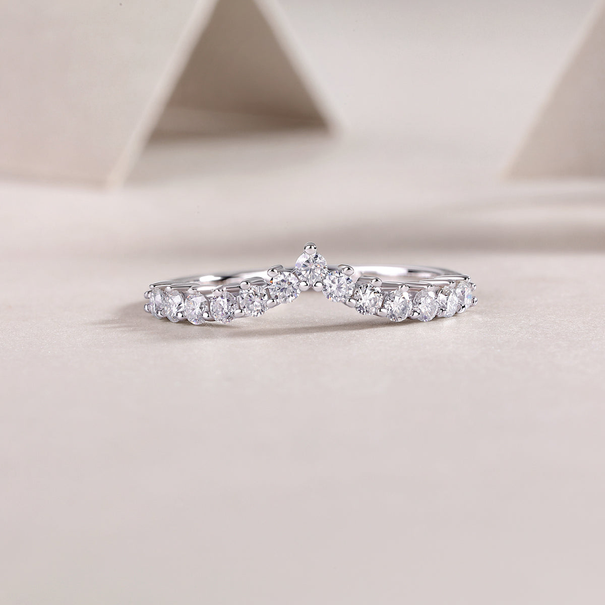 Crown Chevron Ring