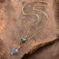 Gemstone Shield Necklace