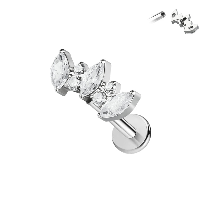 Floral Crystal Studs