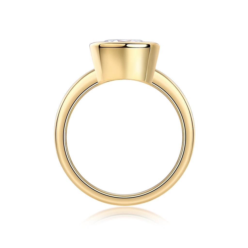 Bezel Solitaire Ring