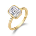 Bezel Emerald-Cut Ring