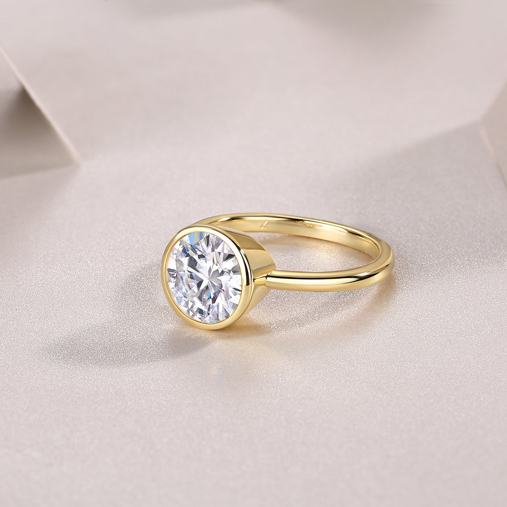 Bezel Solitaire Ring