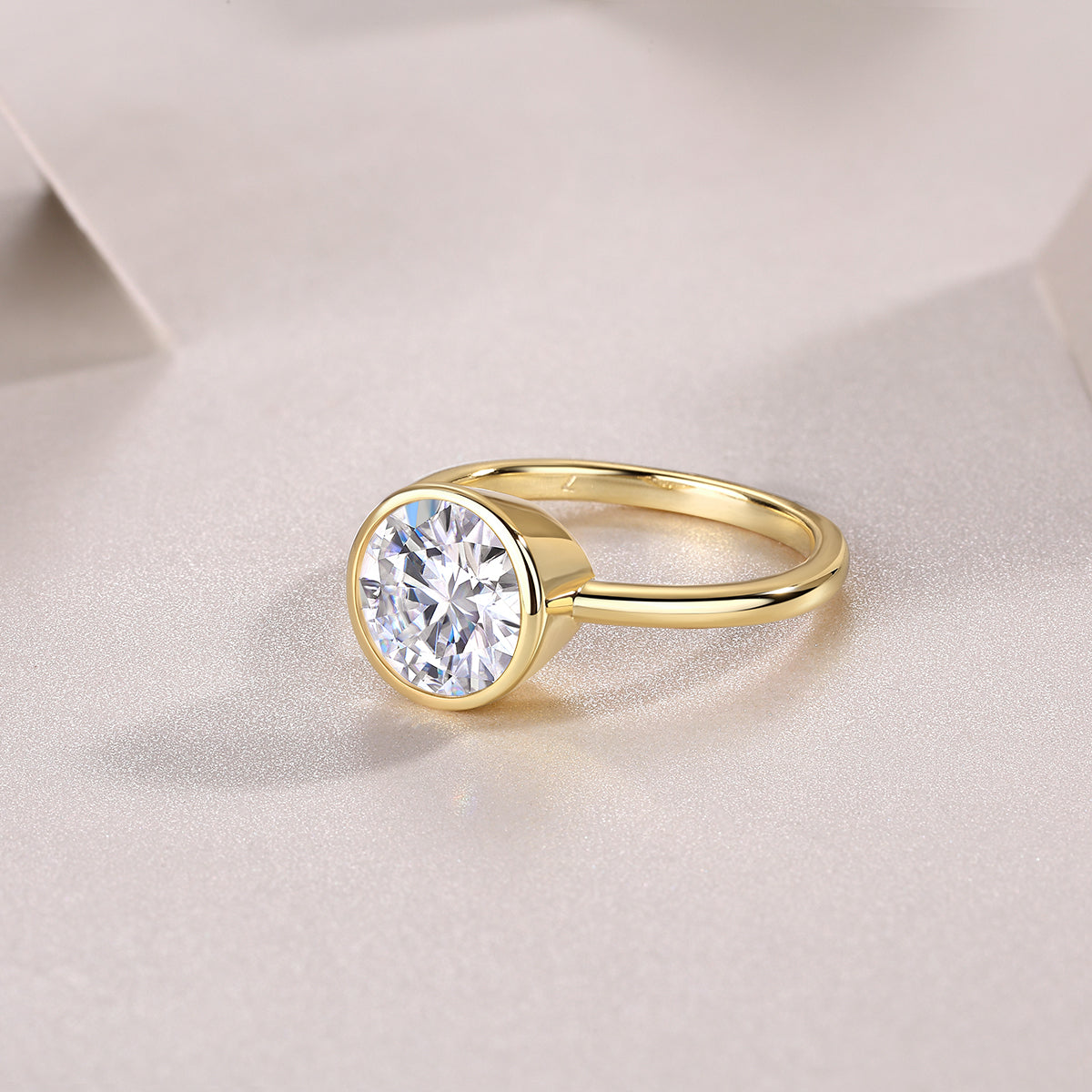 Bezel Solitaire Ring