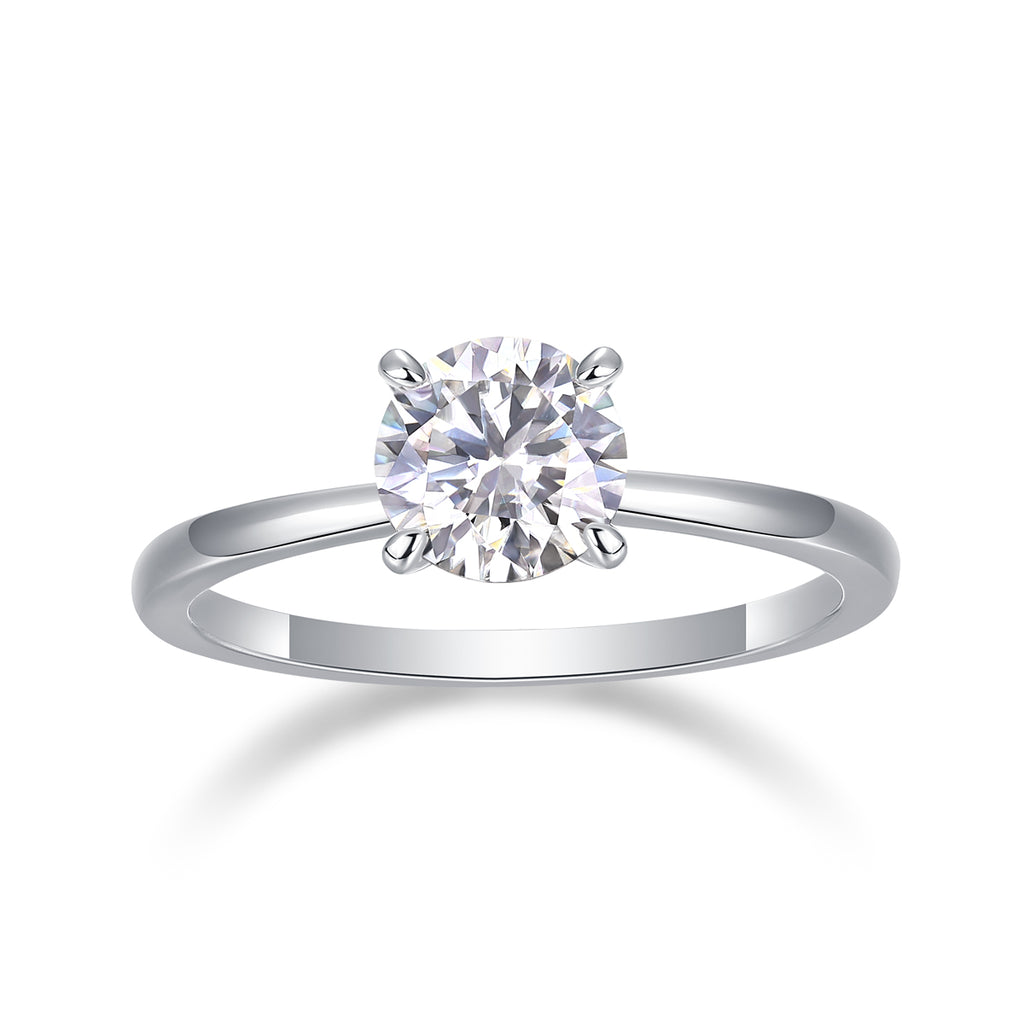 Four-Prong Solitaire Ring