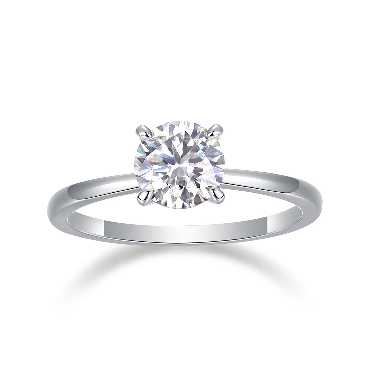 Four-Prong Solitaire Ring