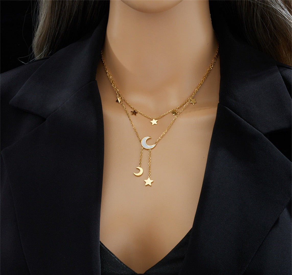 Luna & Stars Layered Necklace