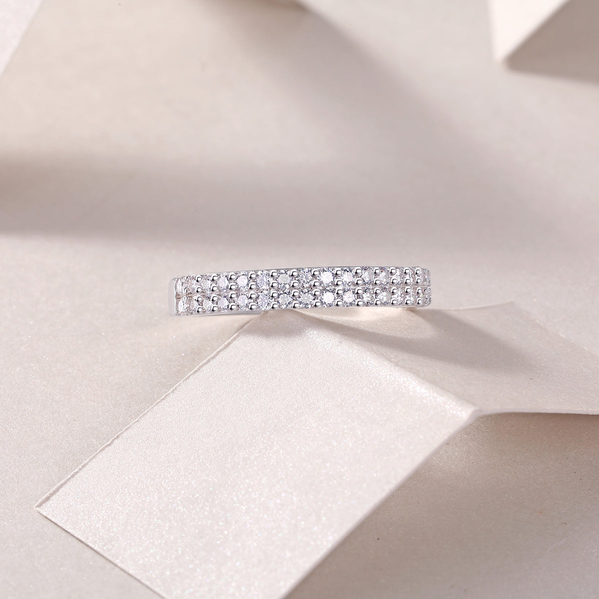 Double Row Pavé Ring