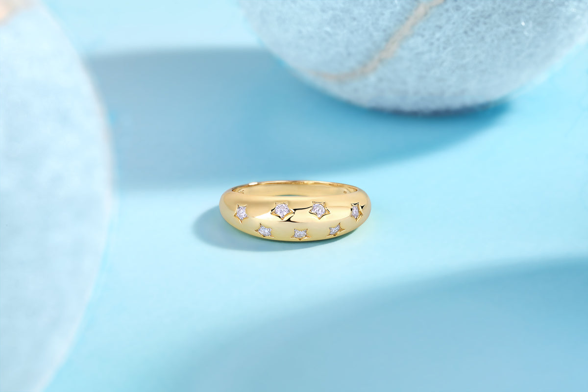 Gold Teardrop Dome