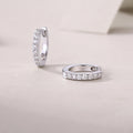 Pavé Huggie Hoops
