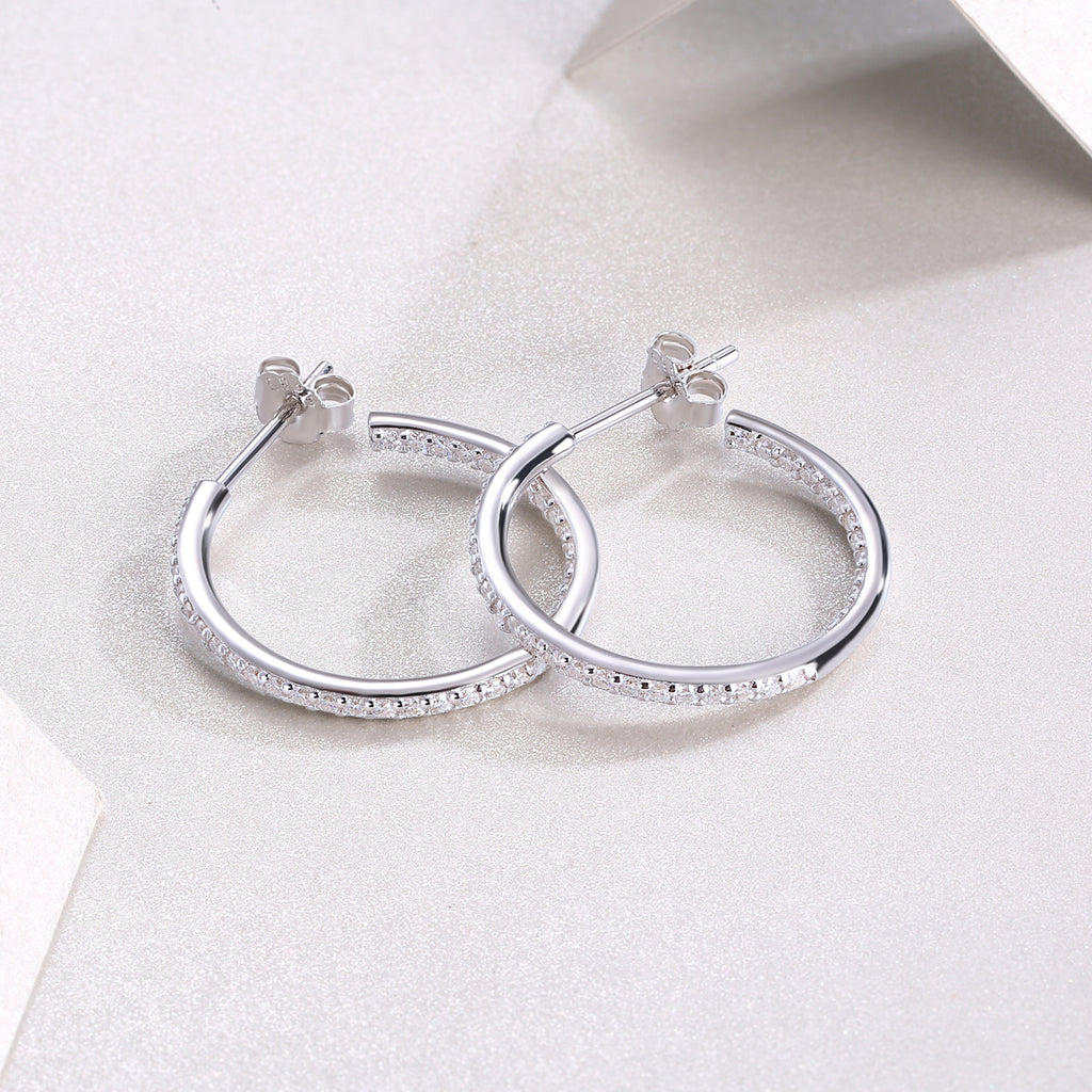 Ribbon Square Studs