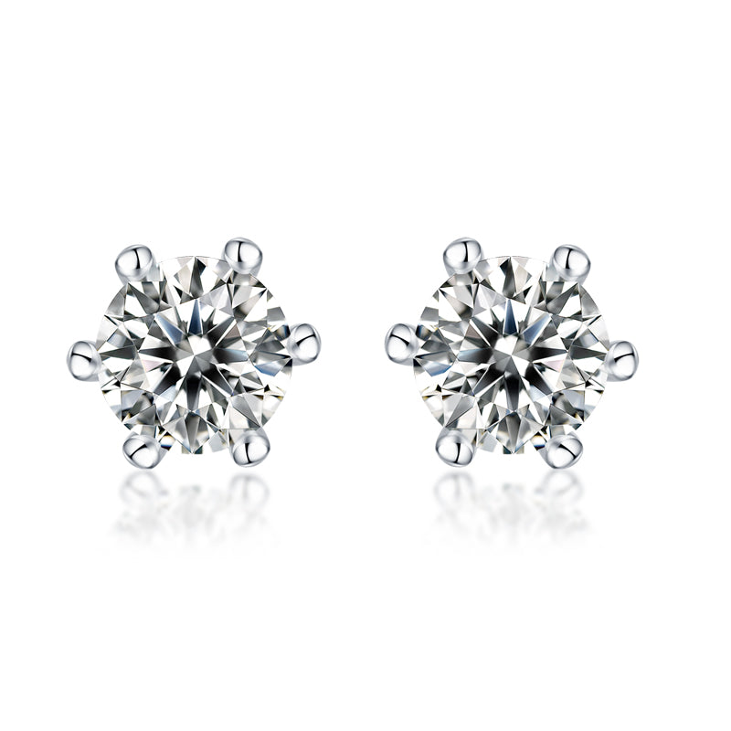 Six-Prong Studs