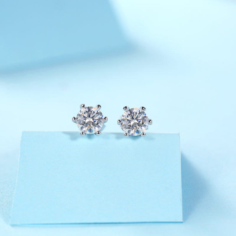 Six-Prong Studs