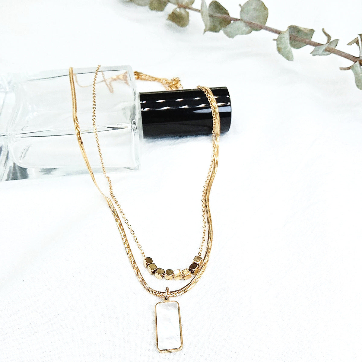 Mother-of-Pearl Layered Necklace