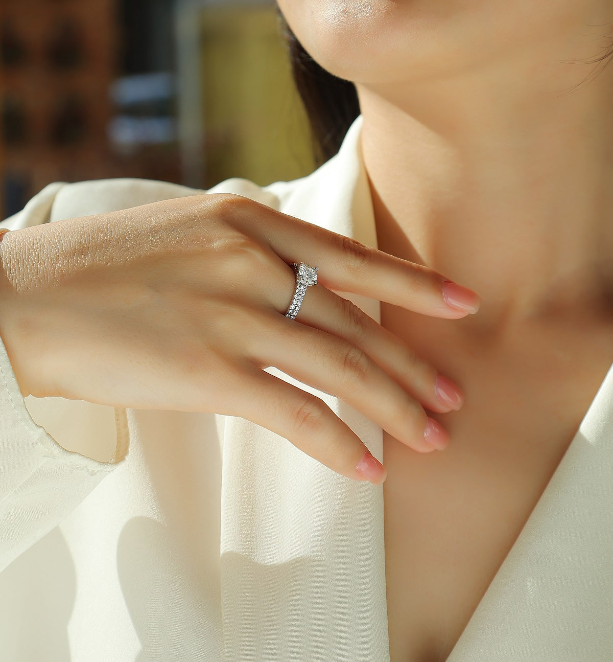 Row Solitaire Ring