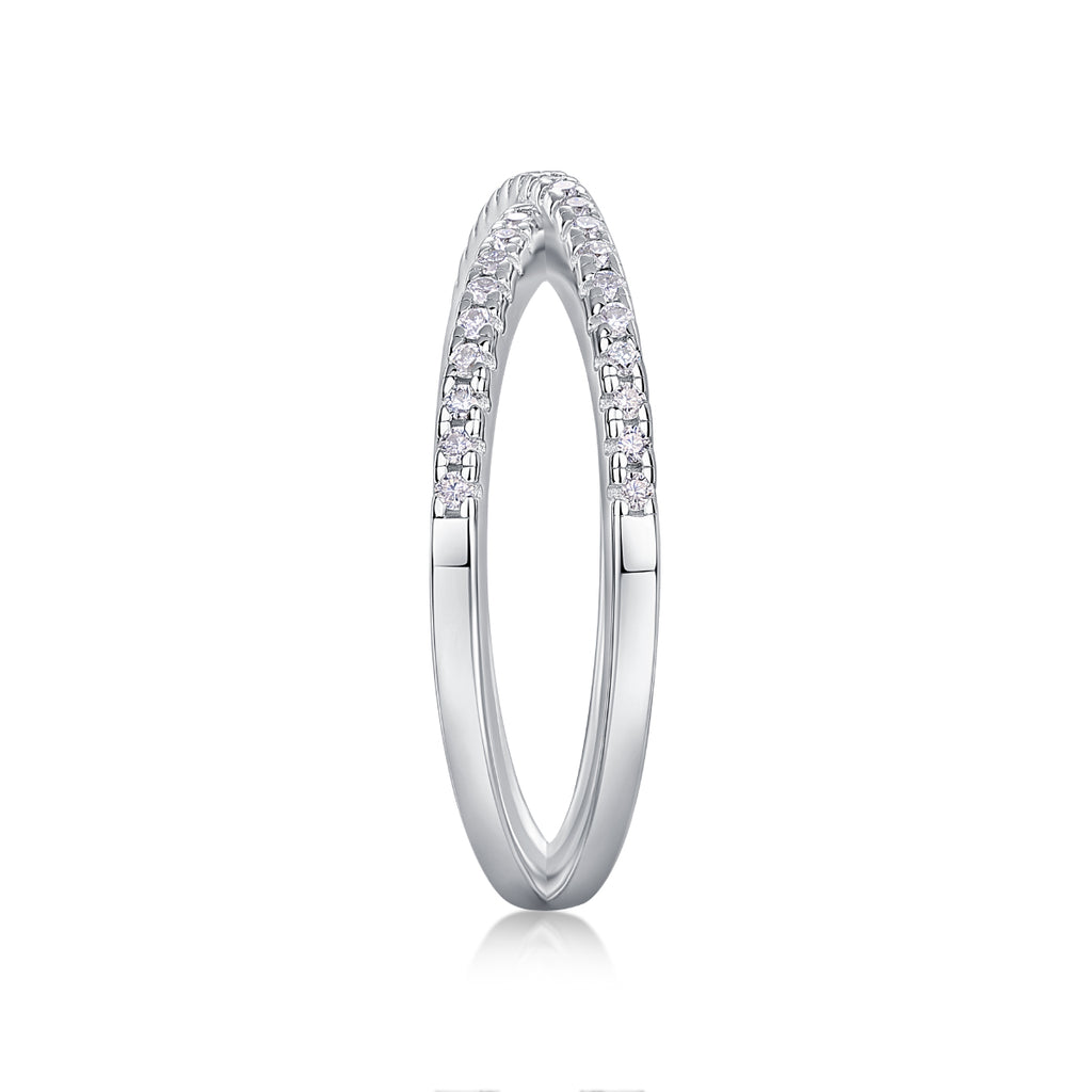Double Band Pavé Ring