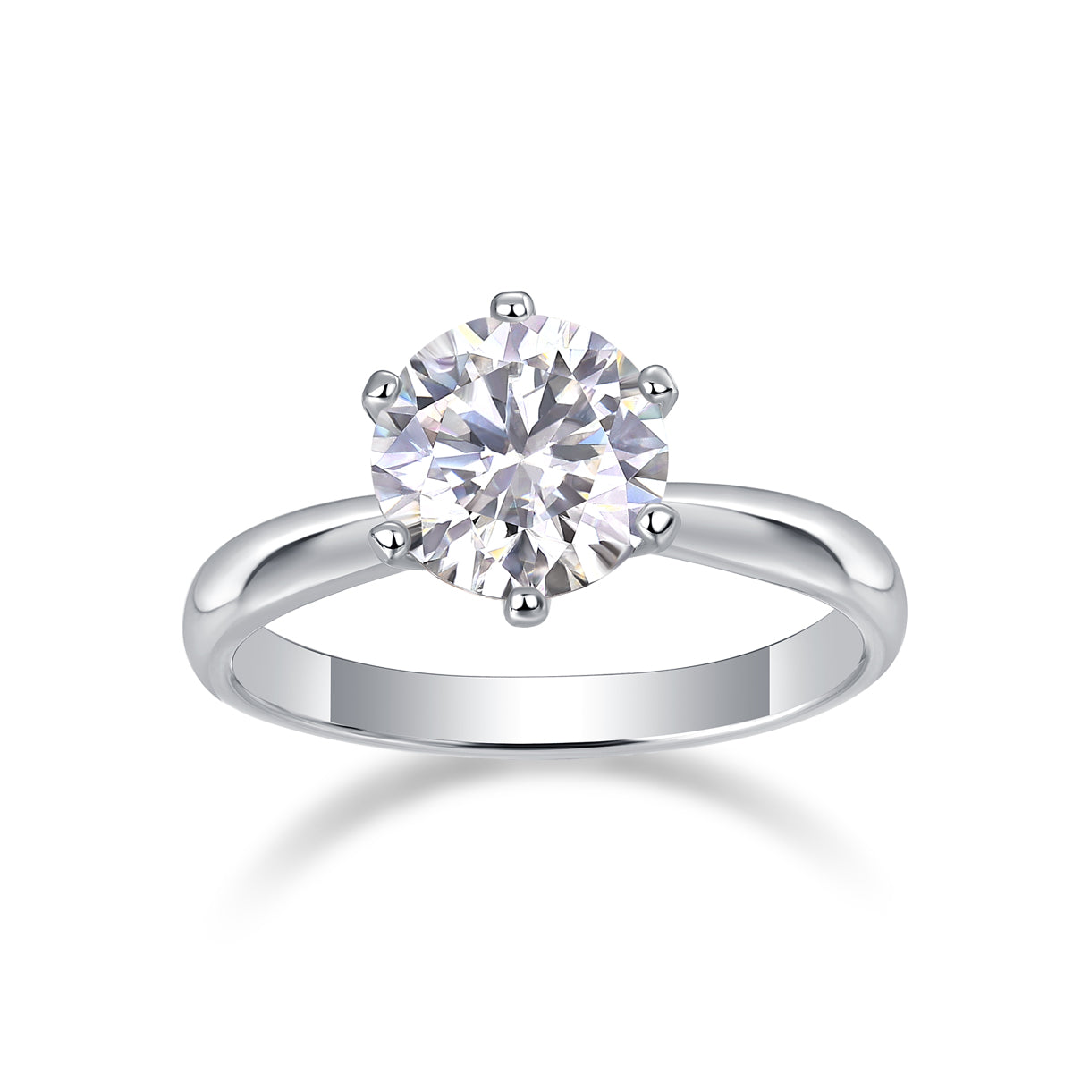 Six-Prong Solitaire Ring