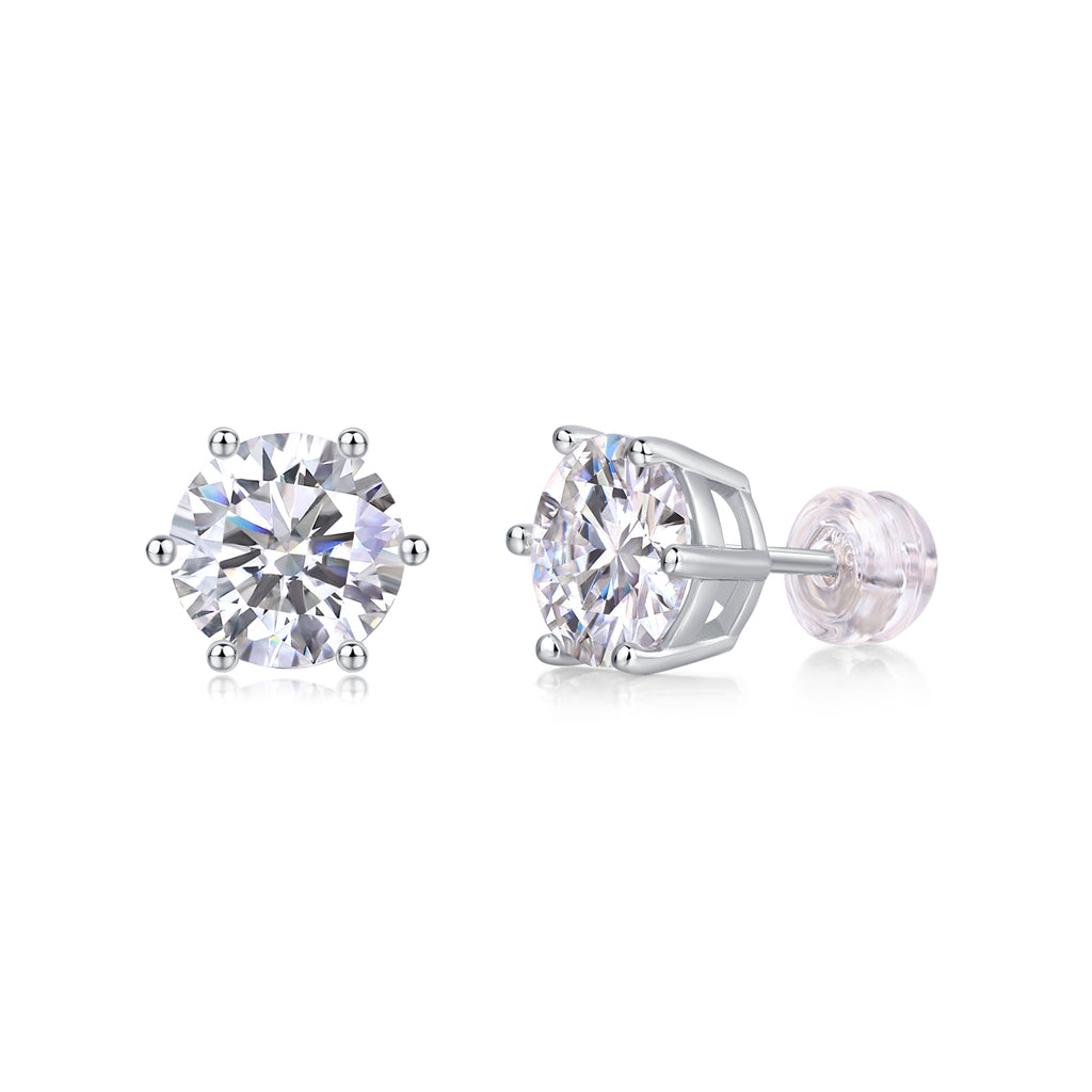 Round Solitaire Studs