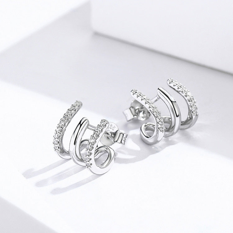 Aria Triple-Line Studs
