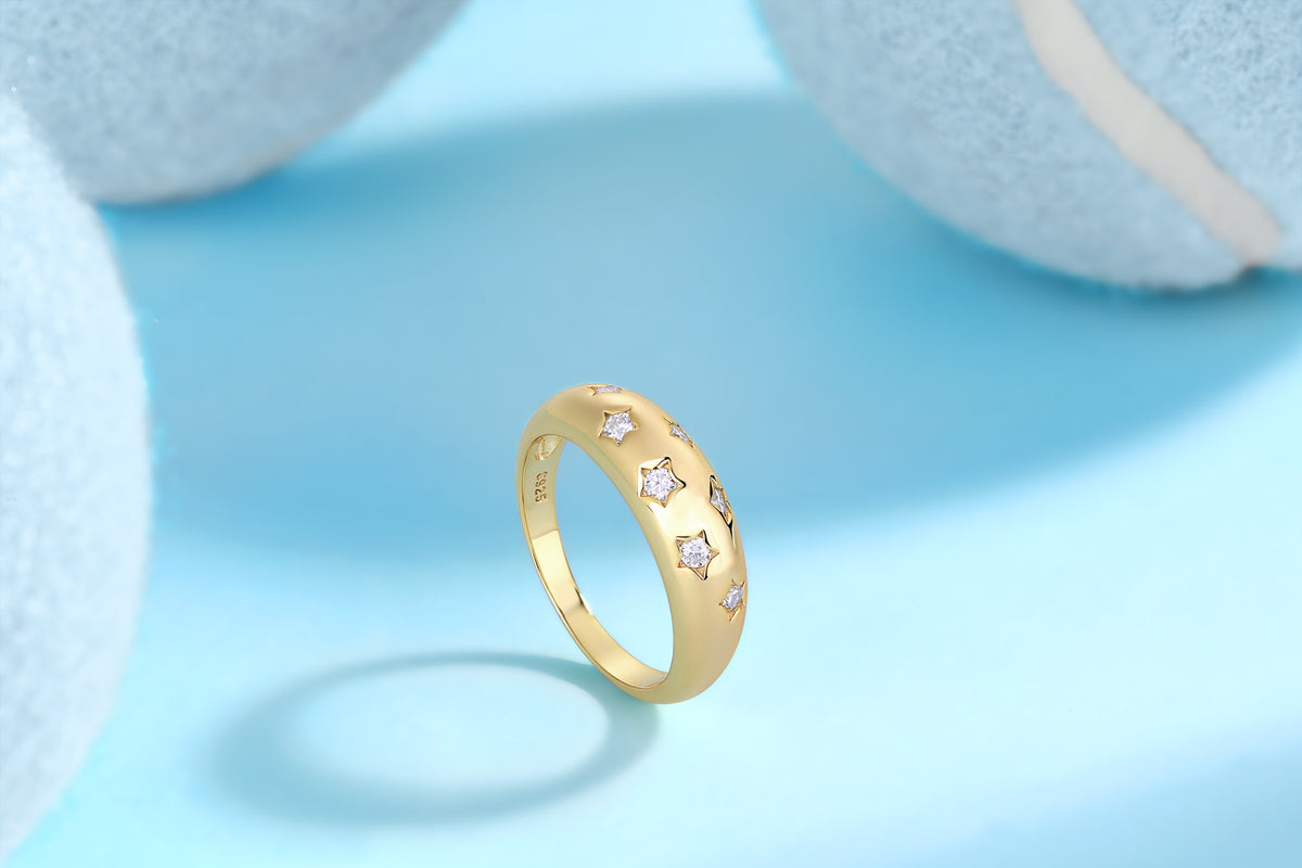 Gold Teardrop Dome