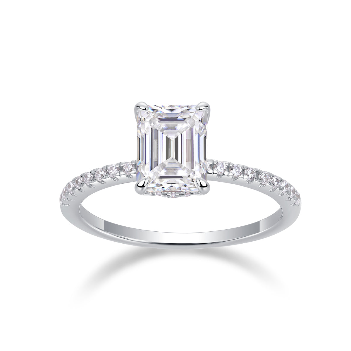 Octagon-Cut Ring