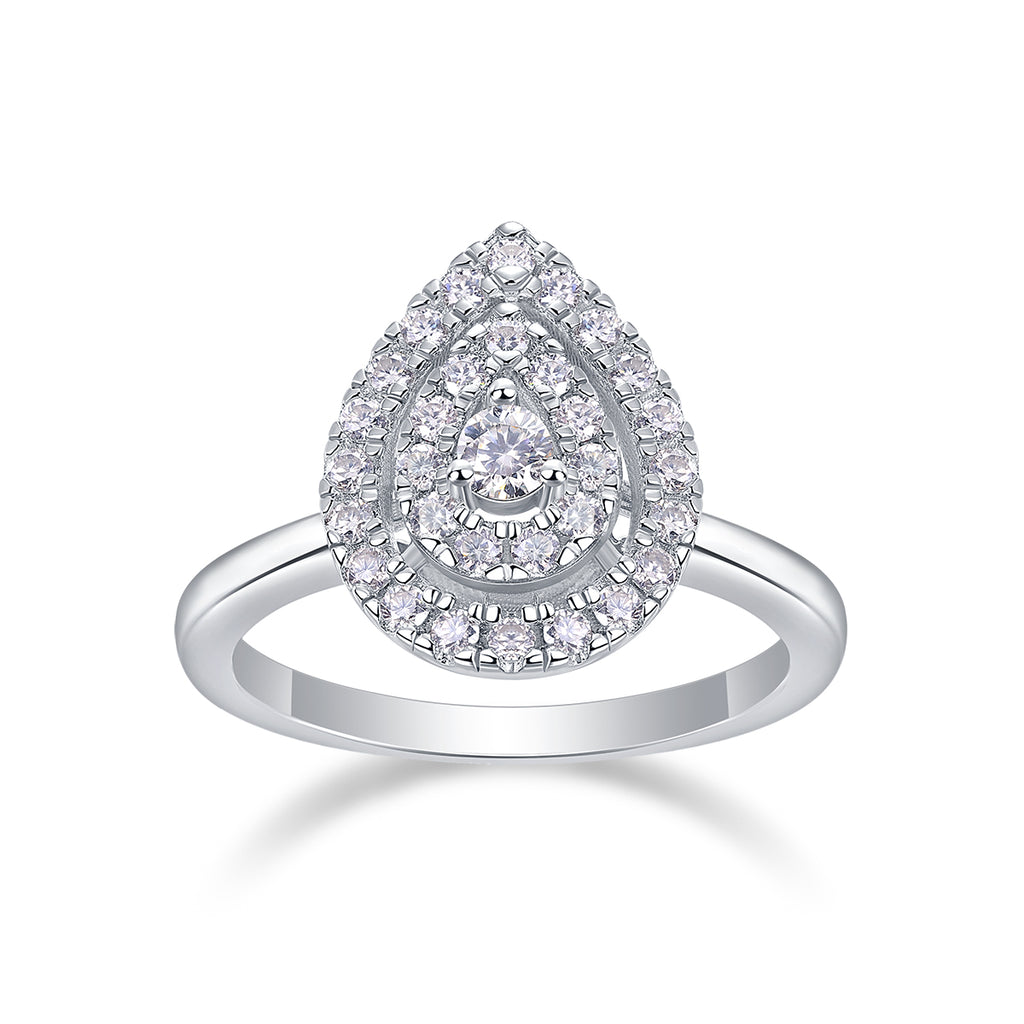Pear Pavé Ring