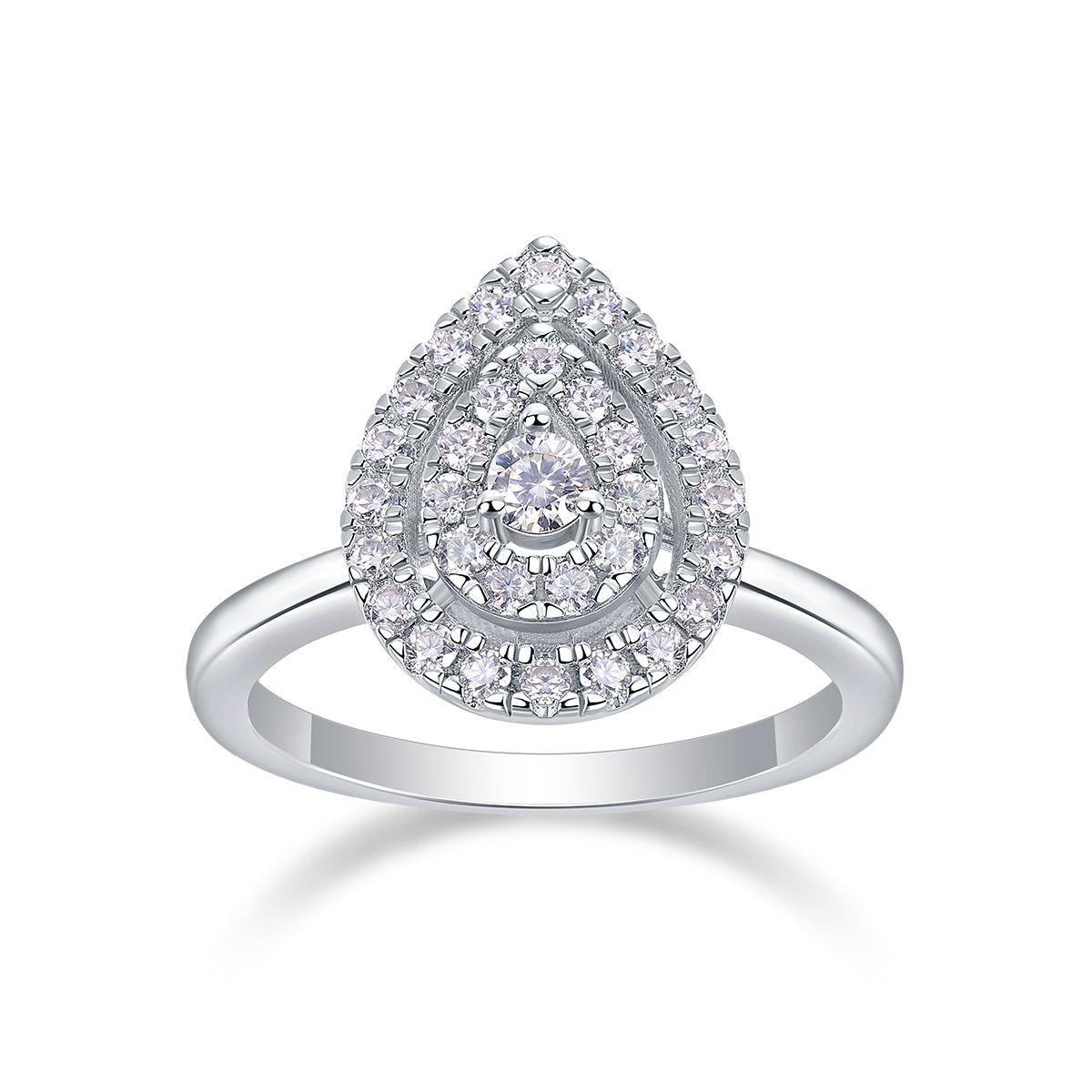 Pear Pavé Ring