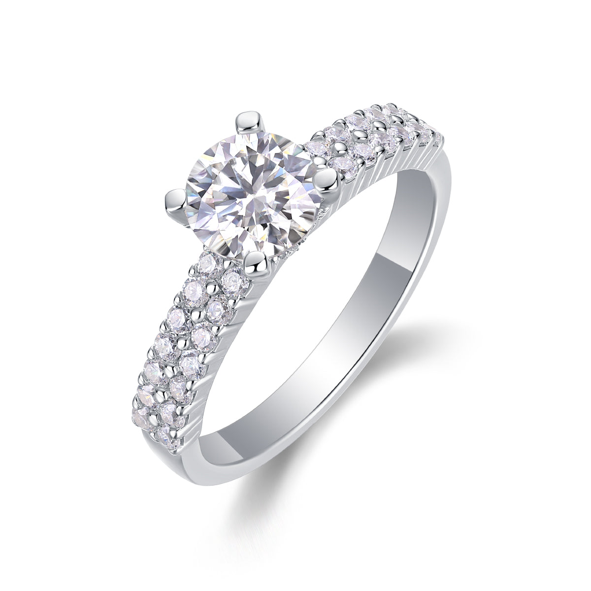 Row Solitaire Ring