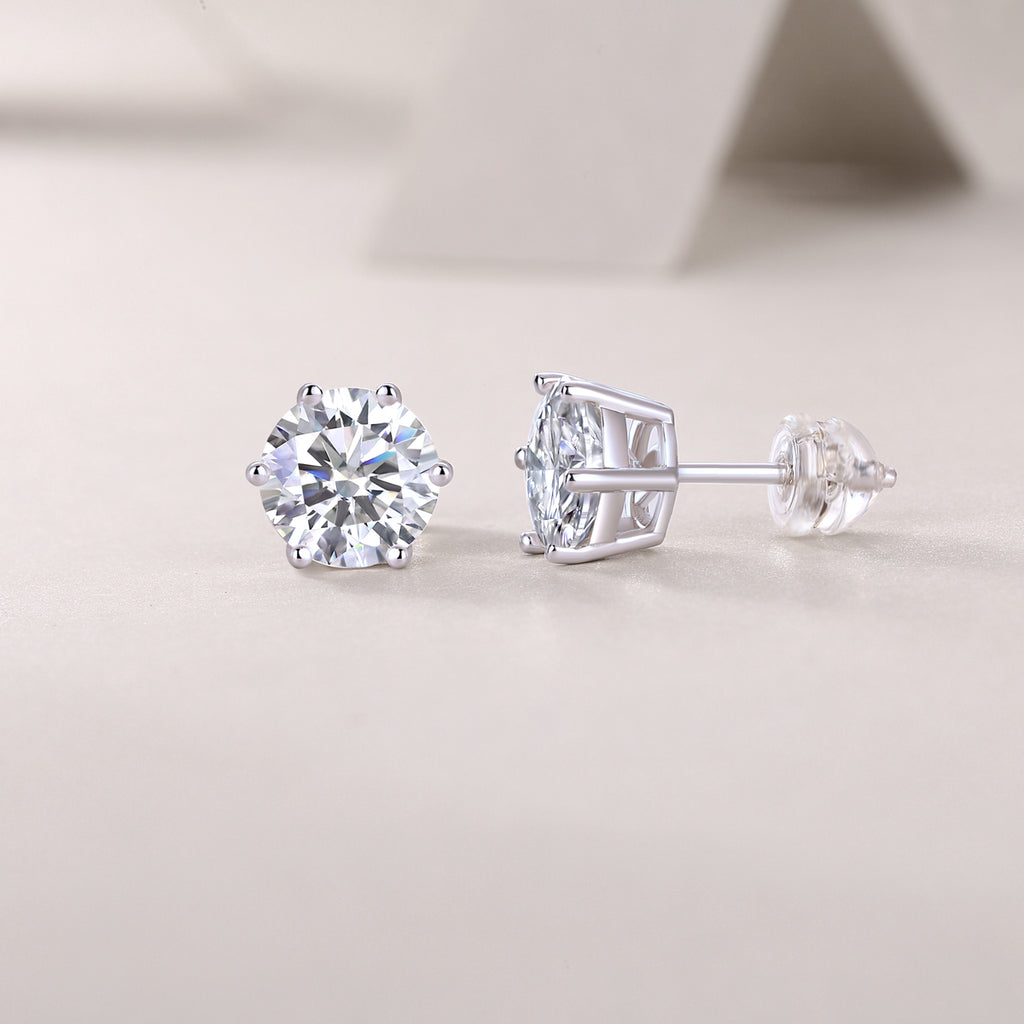 Round Solitaire Studs