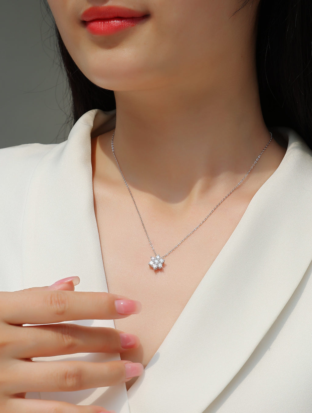 Fluttering Snowflake Pendant