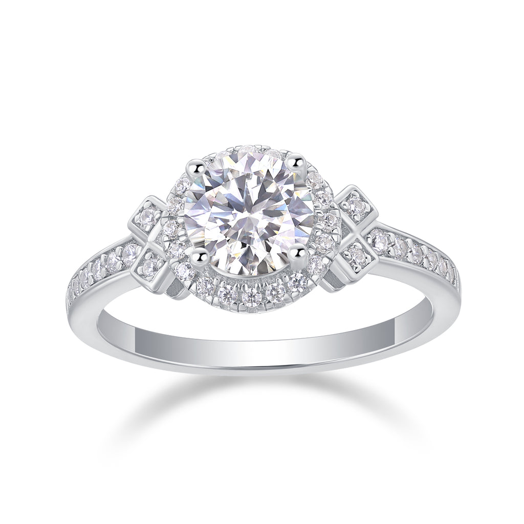 Cathedral Halo Ring
