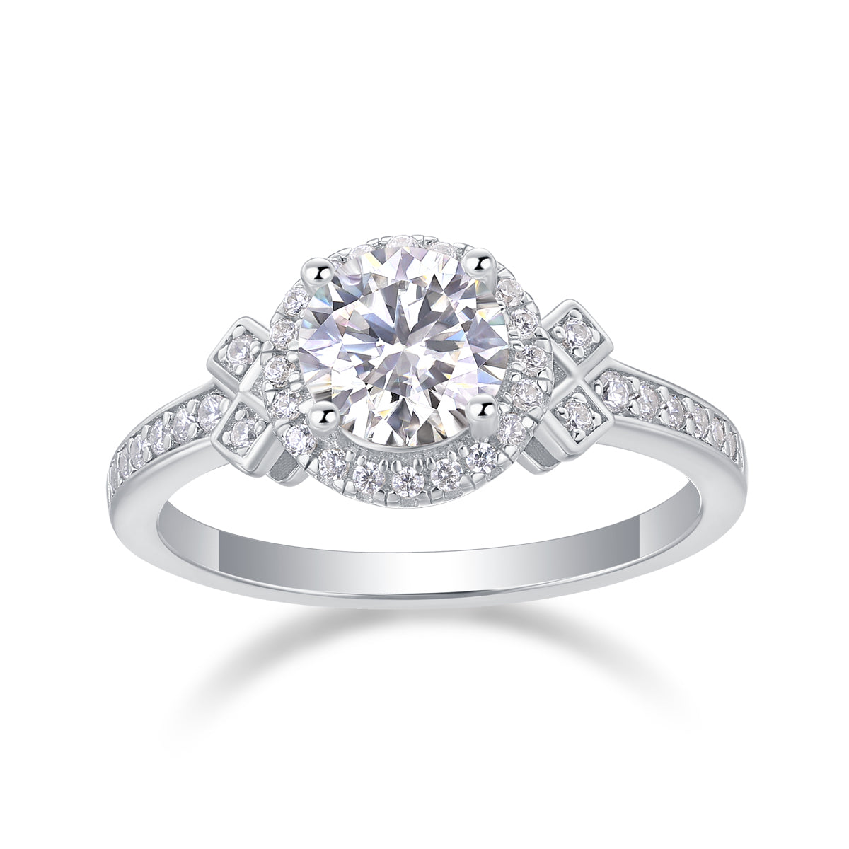Cathedral Halo Ring