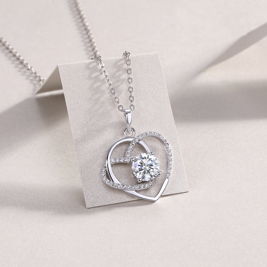 Interlocking Hearts Pendant