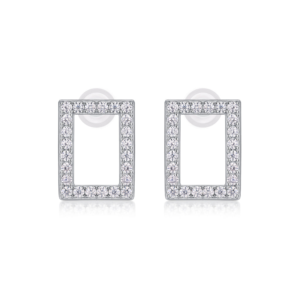 Open Rectangle Studs