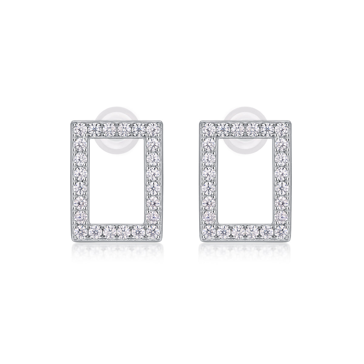 Open Rectangle Studs