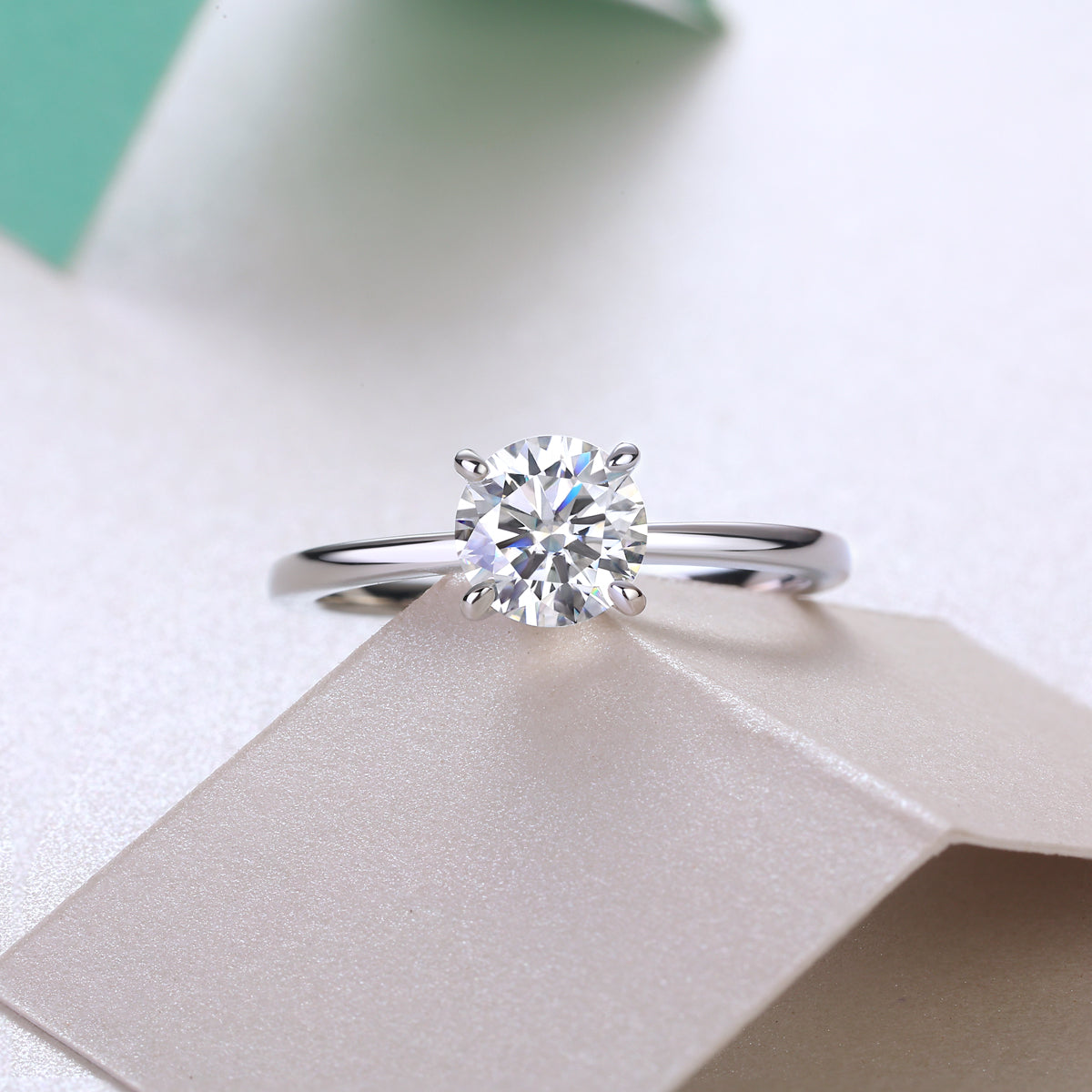Four-Prong Solitaire Ring