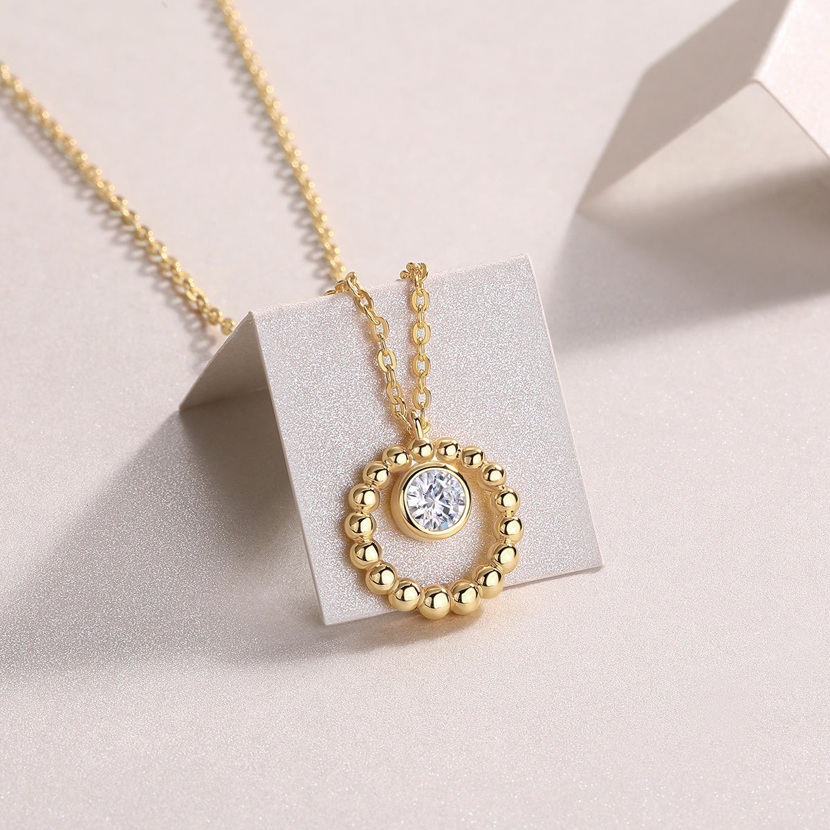 Beaded Halo Pendant