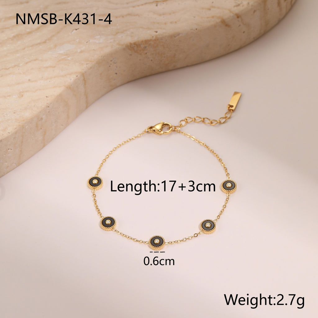Shell Disc Chain Bracelet
