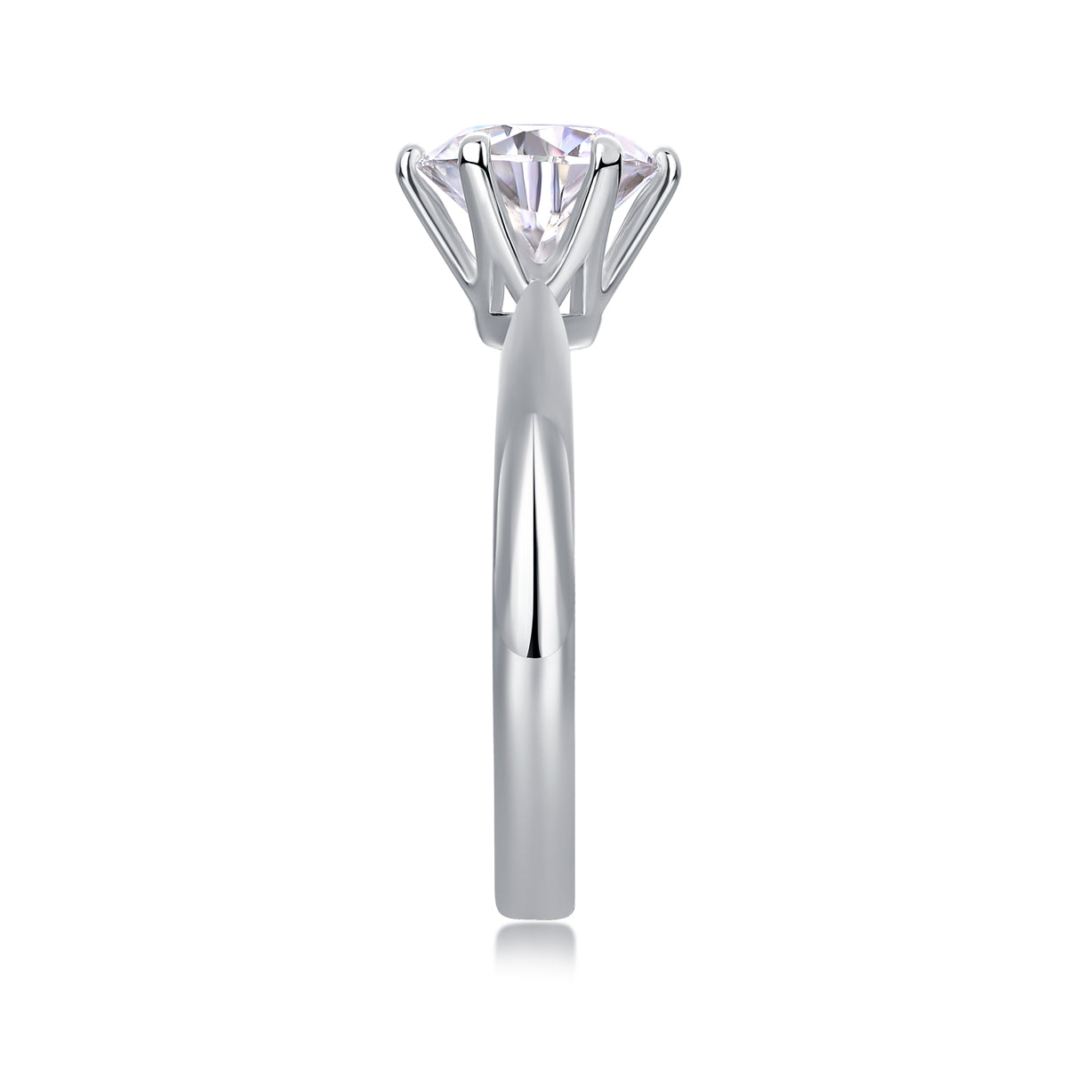 Six-Prong Solitaire Ring