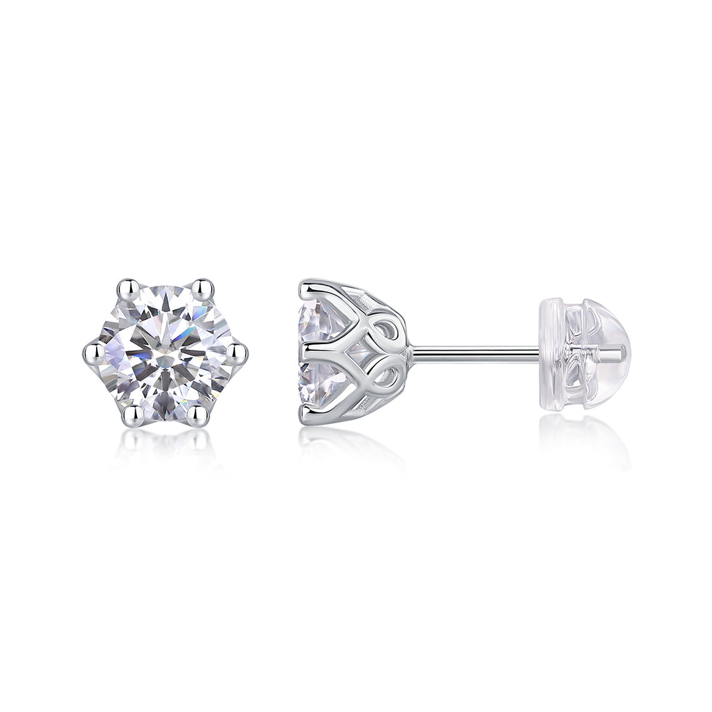 Freehand Flower Studs