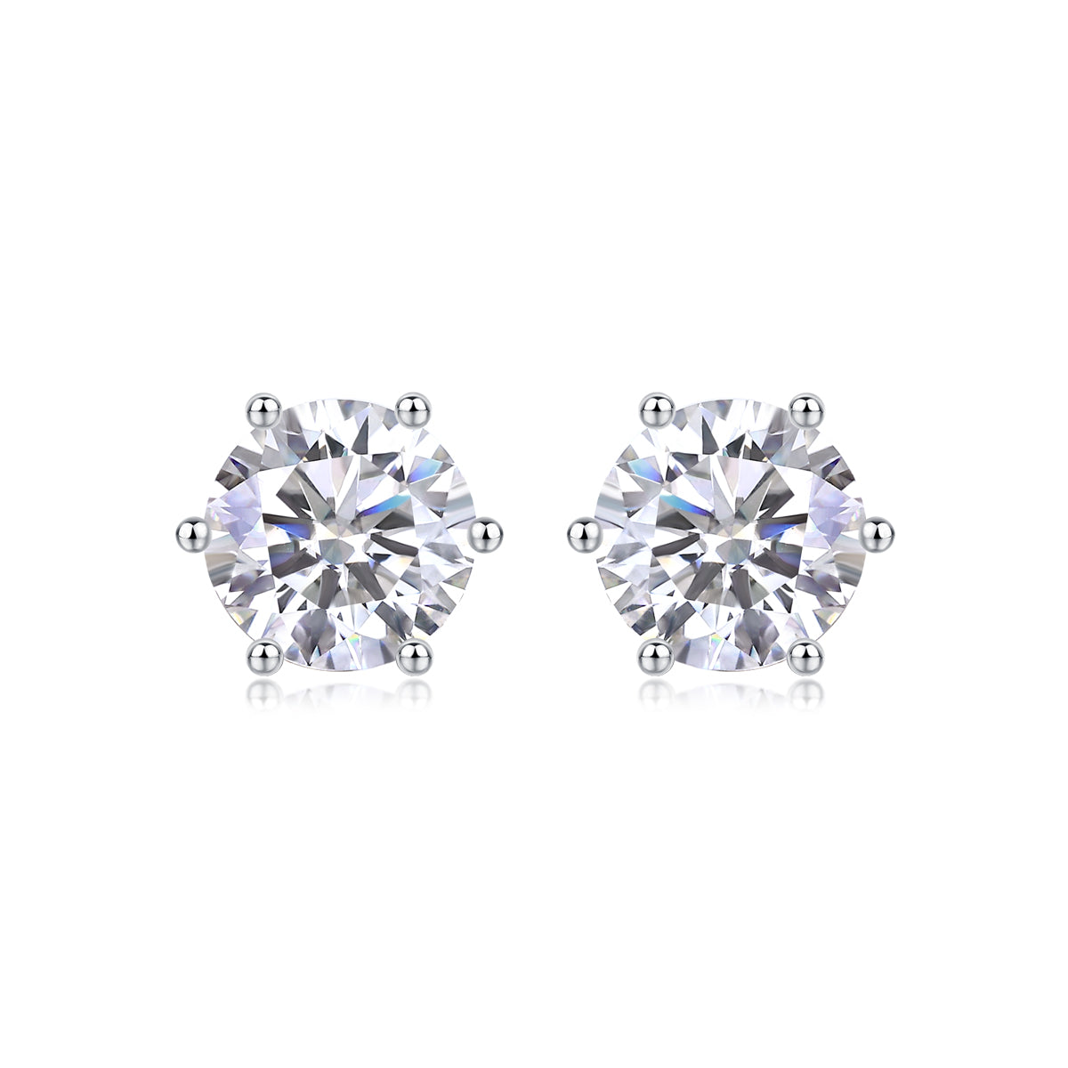 Round Solitaire Studs