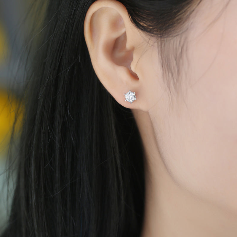Six-Prong Studs