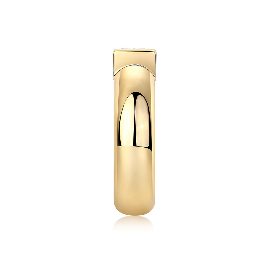 Gold Square Bezel Band