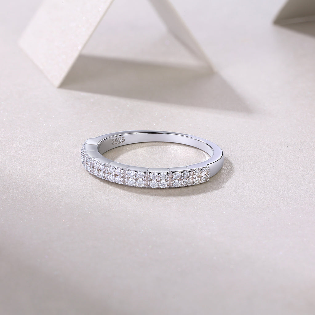 Double Row Pavé Band