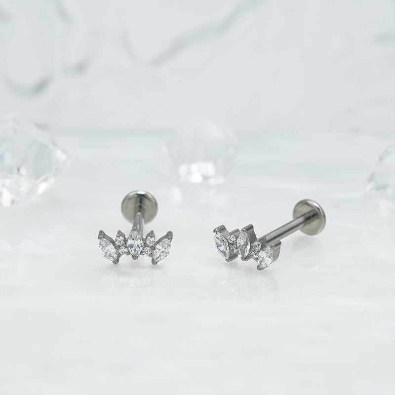 Floral Crystal Studs
