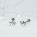 Floral Crystal Studs