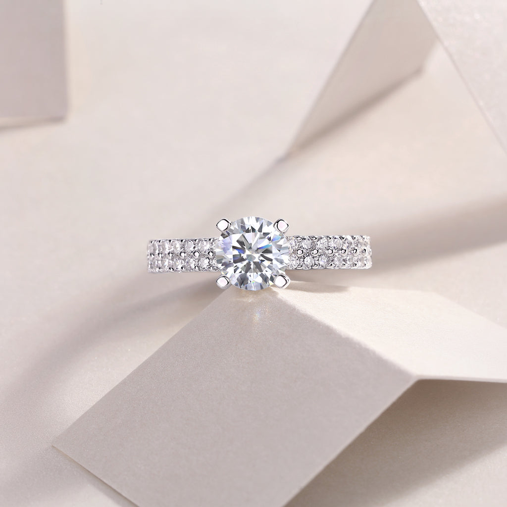 Row Solitaire Ring