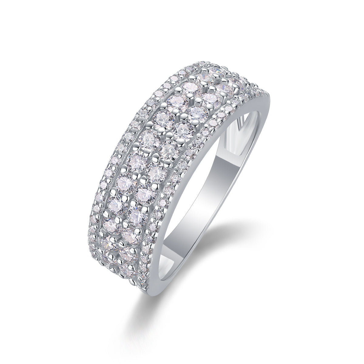 Multi-Row Pavé Ring
