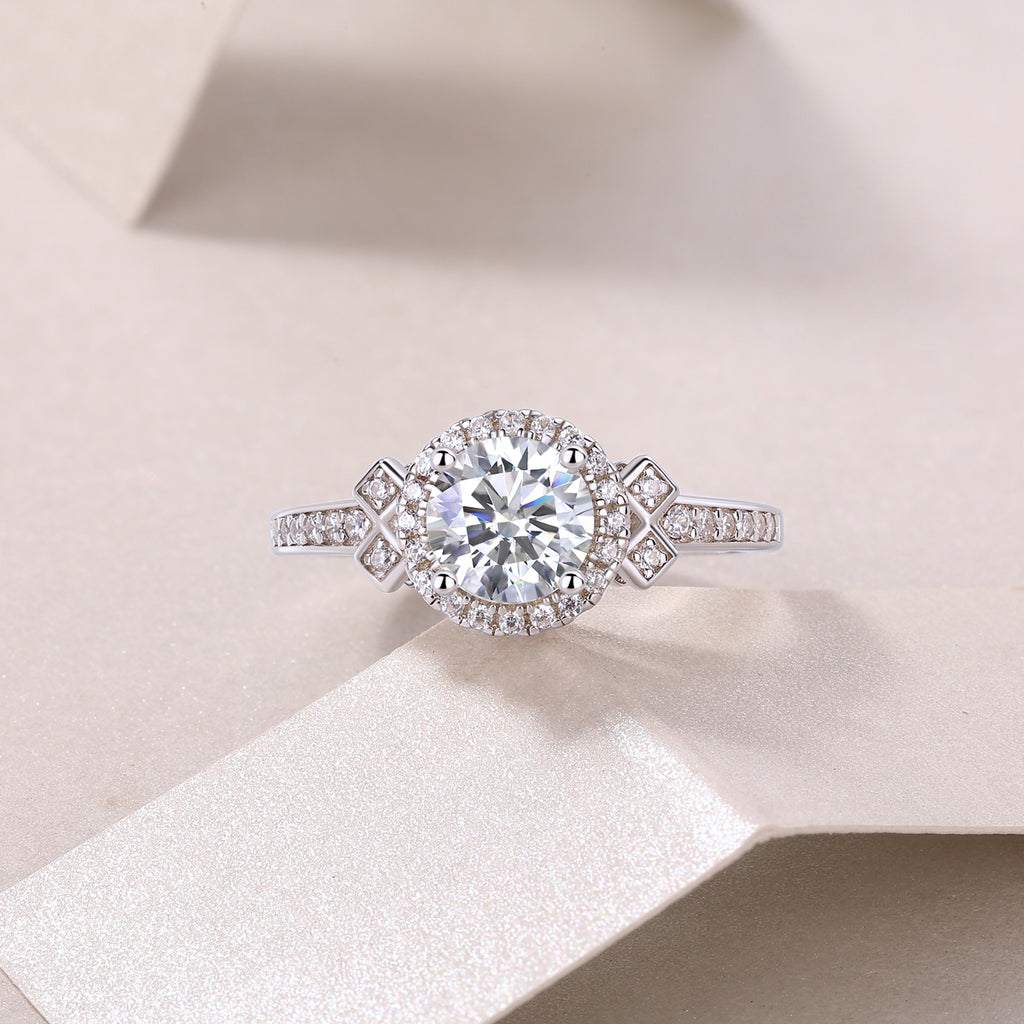 Cathedral Halo Ring
