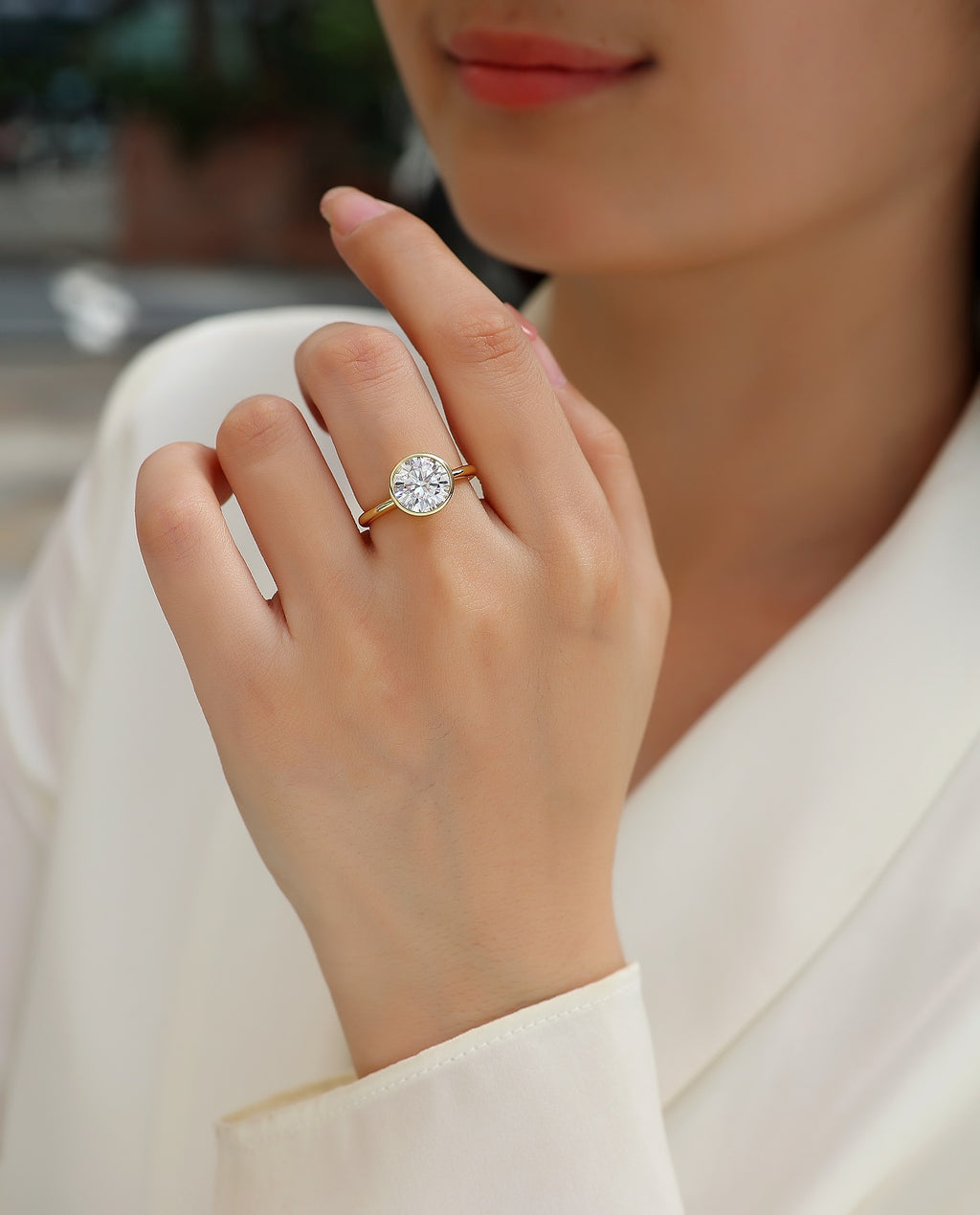 Bezel Solitaire Ring